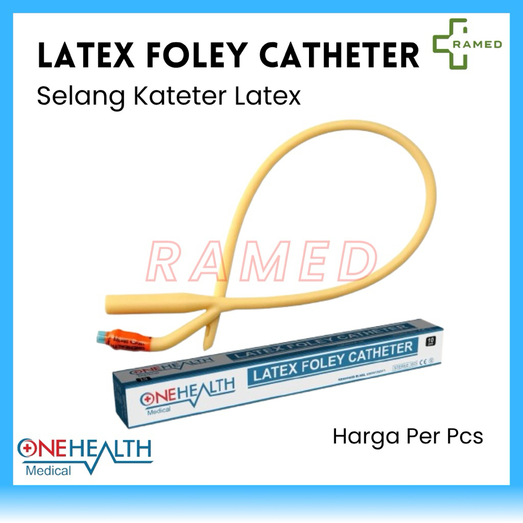 OneHealth Foley Catheter Latex 2 Way / Selang Urine Kateter Pria Wanita
