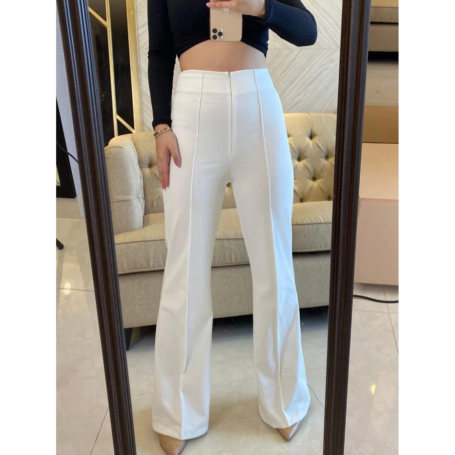 Celana Wanita Cutbray Dewasa Jumbo / Cutbray Highwaist Pants / Cutbray Wanita ScubaTebal Jumbo