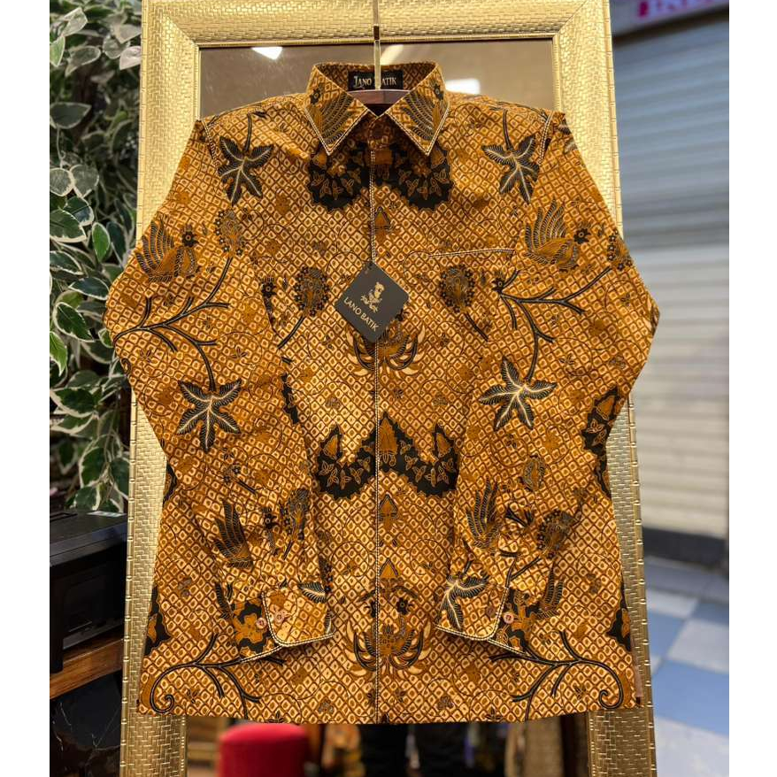 Lano Batik Tulis Klasik Bahan Katun | Kemeja Batik Pria Lengan Panjang | TLS