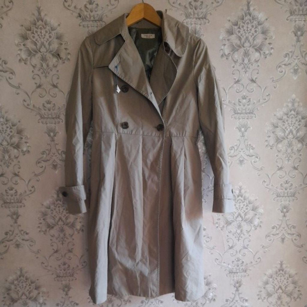 Long Coat katun Coat wanita import Coat panjang wanita Coat winter spring autumn