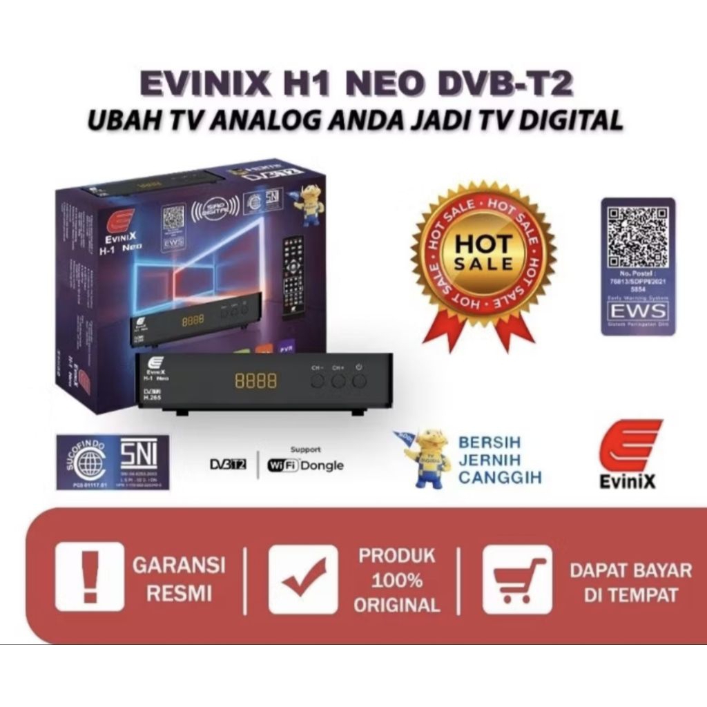 set top box evinix grosir