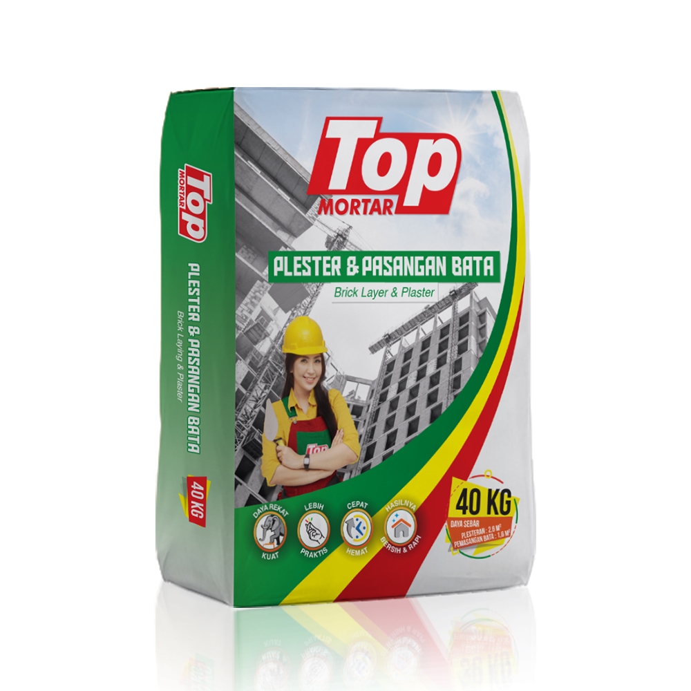 BRICK LAYER TOP MORTAR - PLESTER & PASANGAN BATA RINGAN