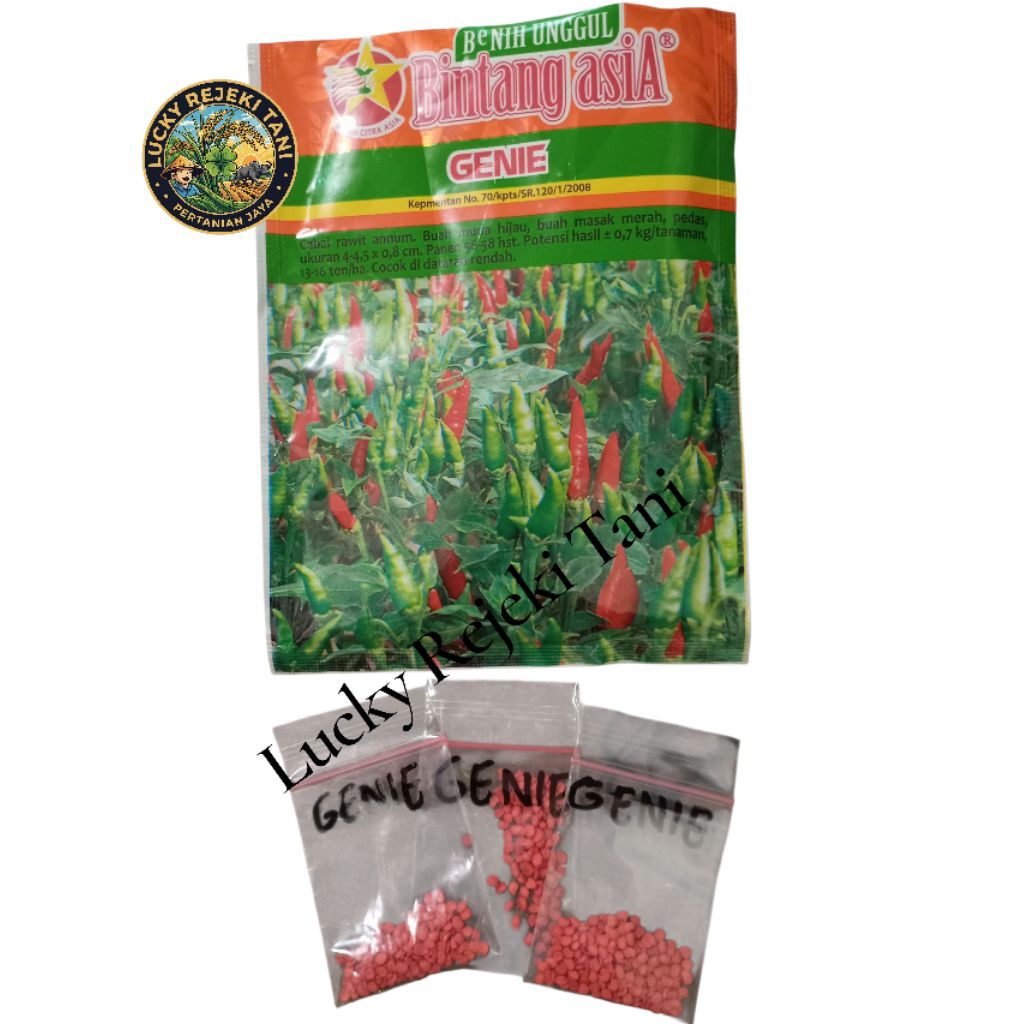 Benih Cabe Rawit Genie kemasan repack