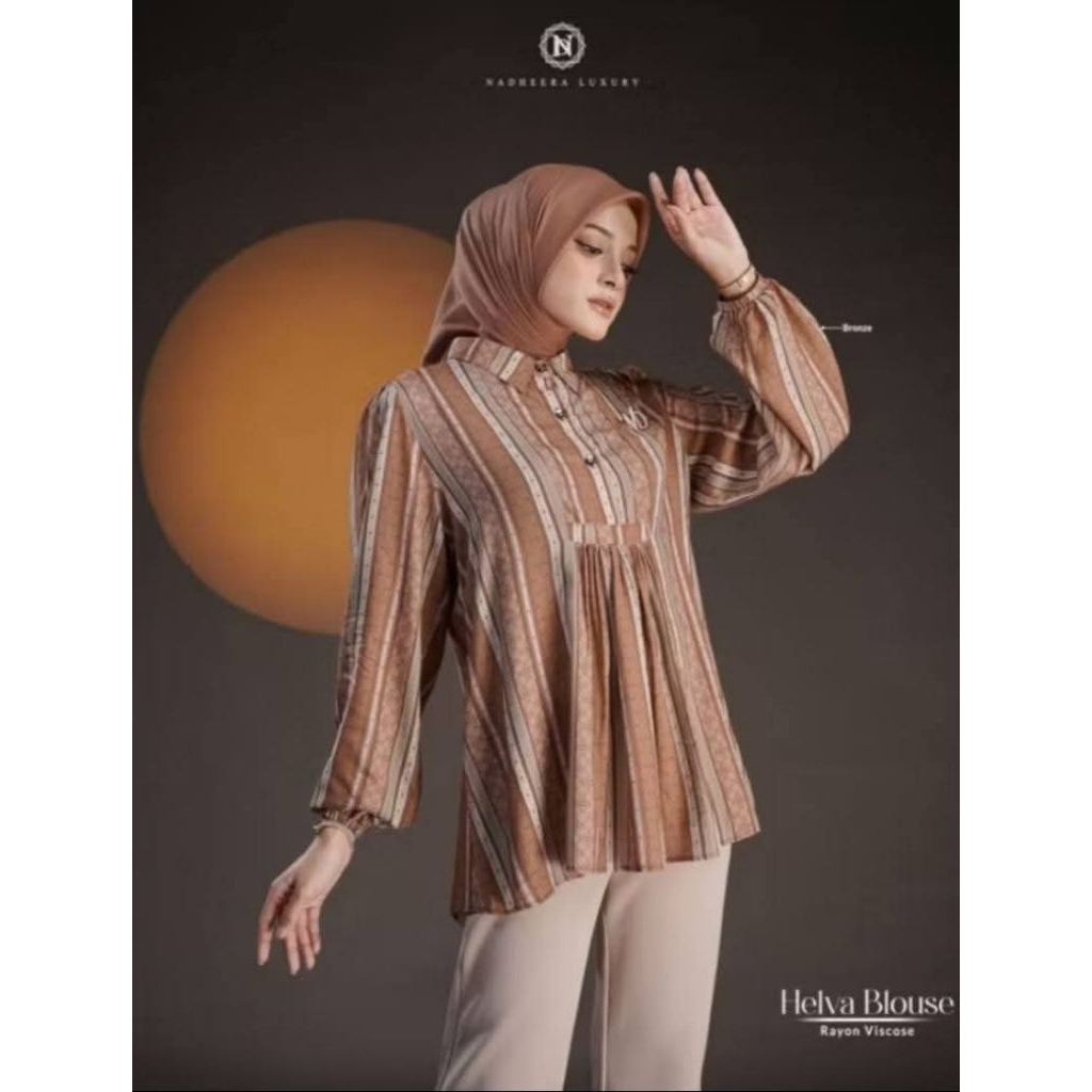 ATASAN BLOUSE HELVA||NADHEERA LUXURY