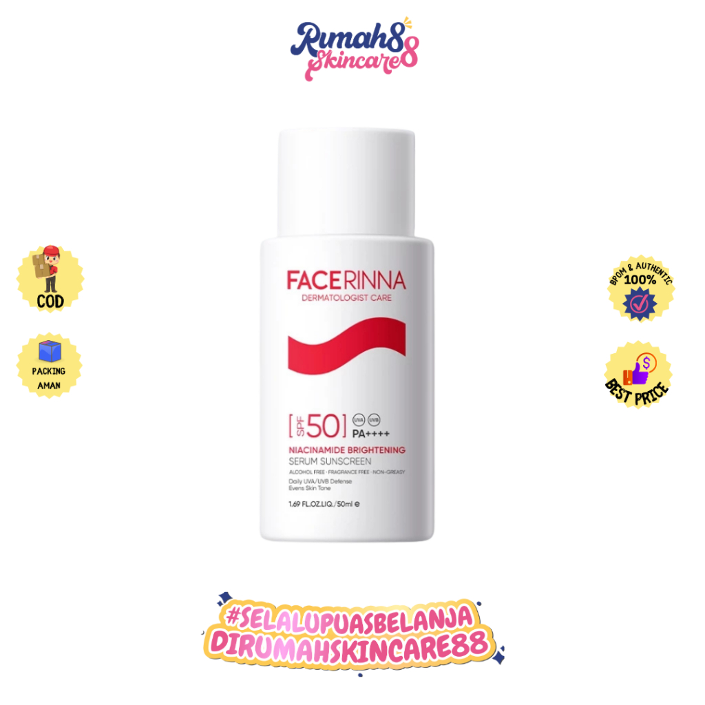 RSC 88 - FACERINNA NIACINAMIDE BRIGHTENING SERUM SUNSCREEN SPF50 PA+++ 50ML