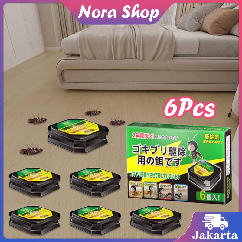 6Pcs Racun Pembasmi Kecoa Earth Black Ca Anti Kecoa Earth Black Cap