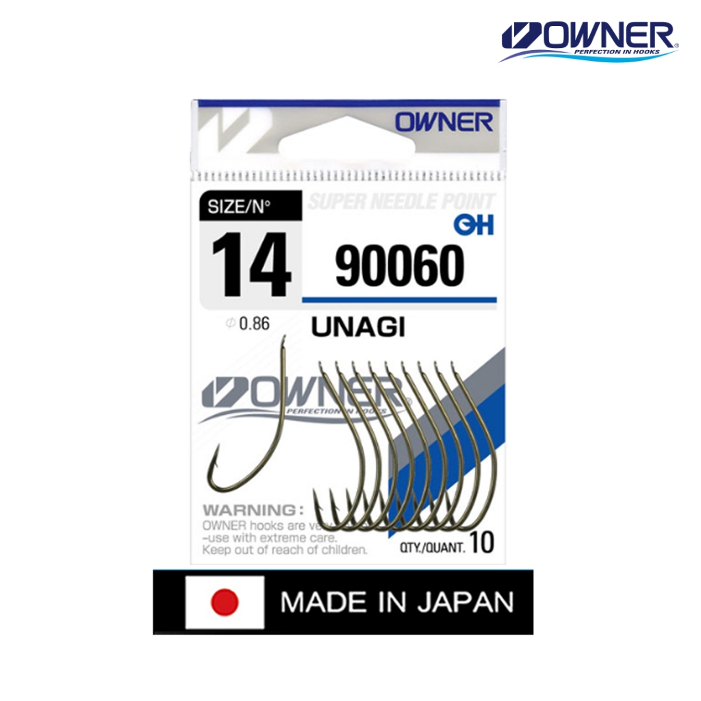 OWNER UNAGI 90060 Kail Pancing PIPIH Super Needle Point | Kail Tajam Anti Karat untuk Belut, Lele, S