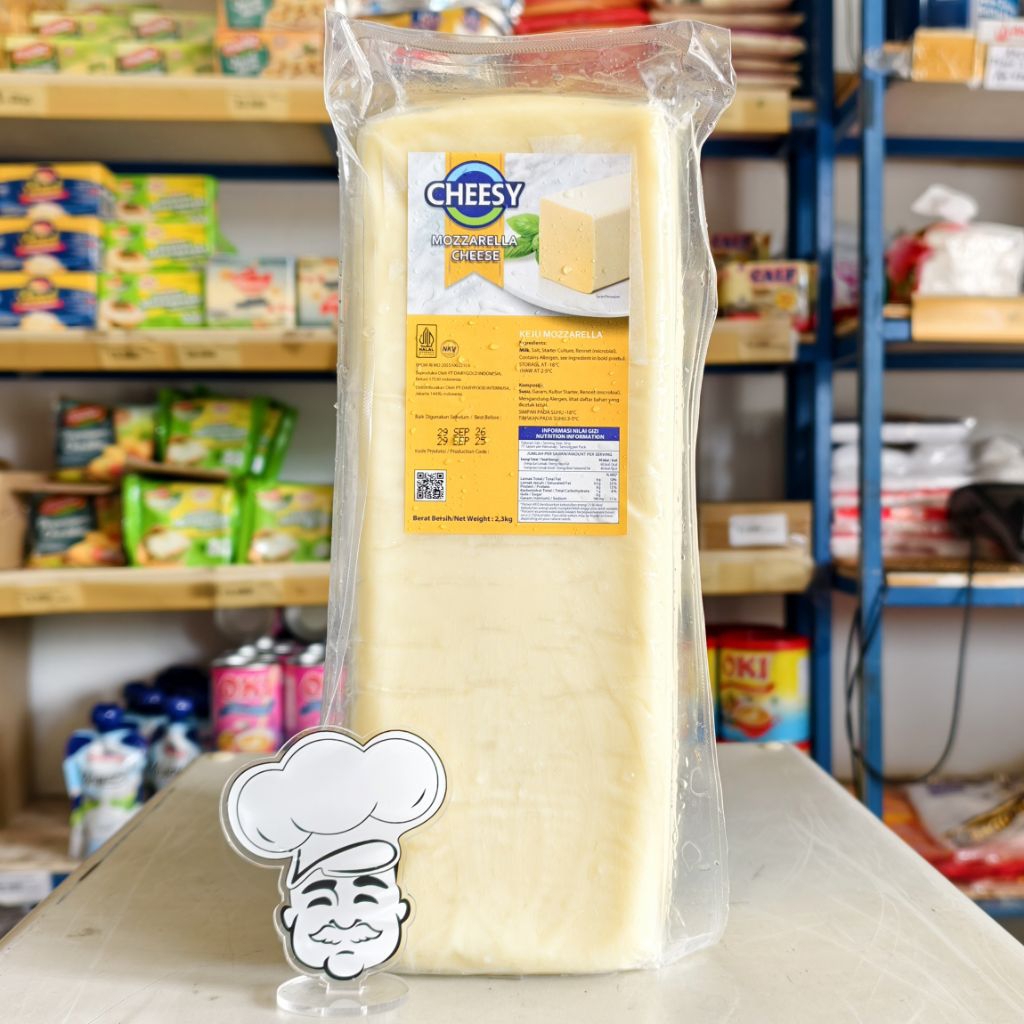 Cheesy Mozarella 2,3Kg / Keju Mozarella Cheesy 2,3Kg / Keju Blok Mozarella 2,3Kg