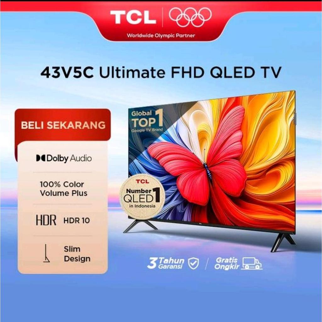 TV TCL 43V5C 43 inch Qled FHD Google TV