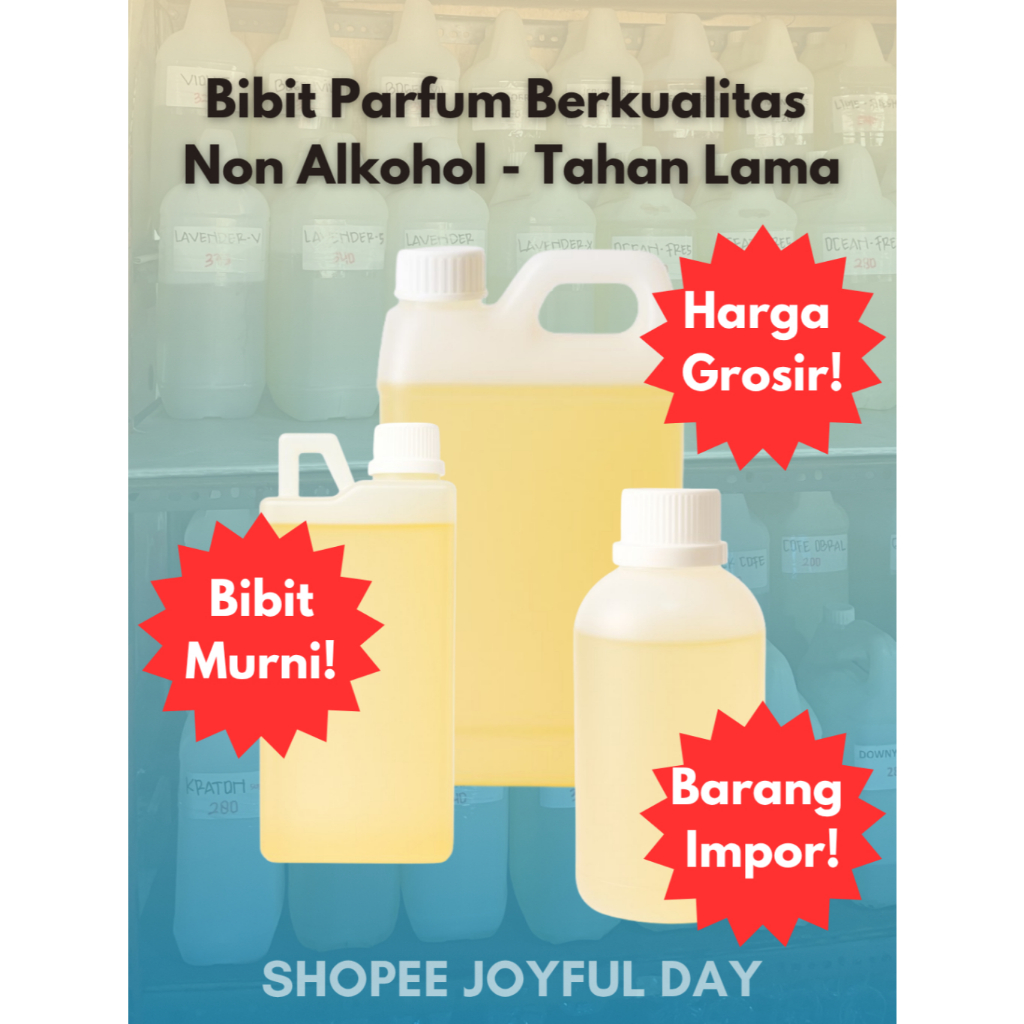 Biang Parfum Murni 100% - Bibit Parfum Non Alkohol Tahan Lama - Bibit Parfum premium murni 100%