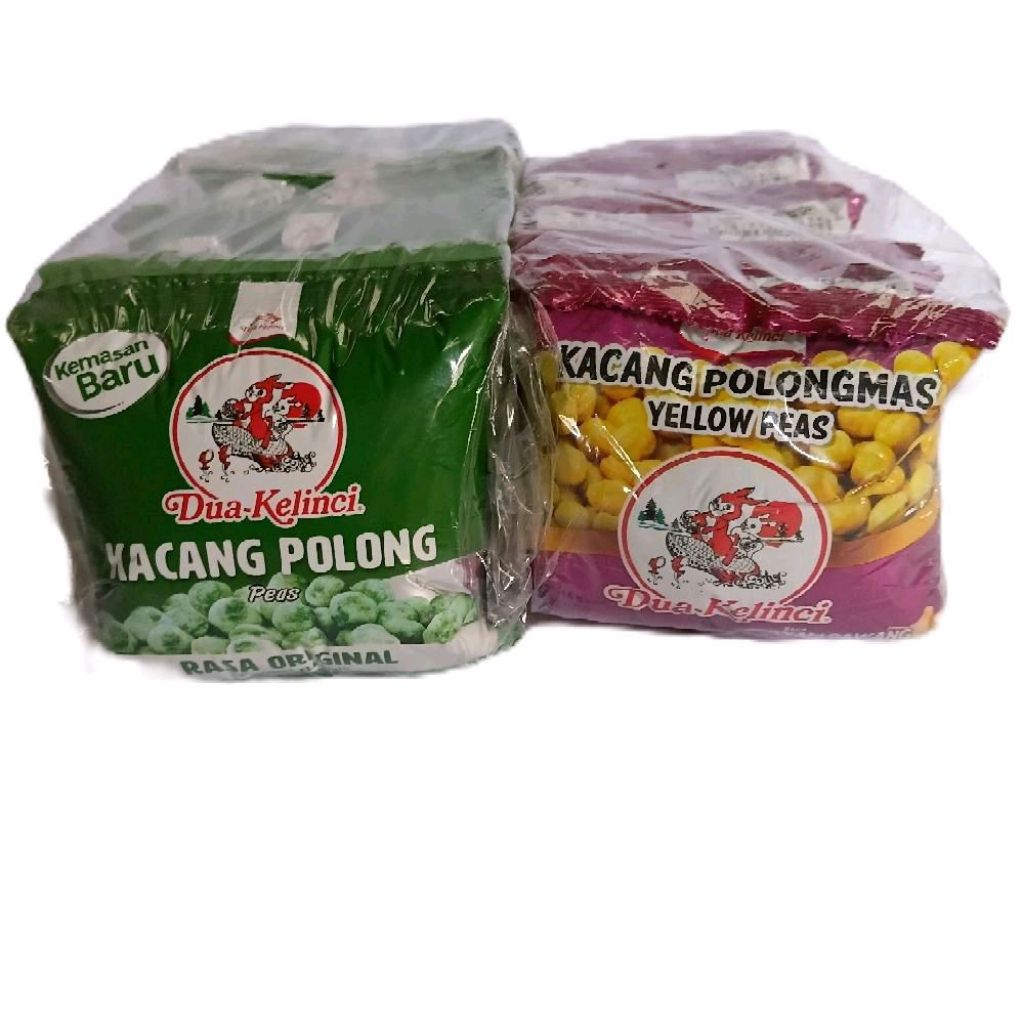 Makanan Ringan Kacang Polong Dua Kelinci Aneka Rasa