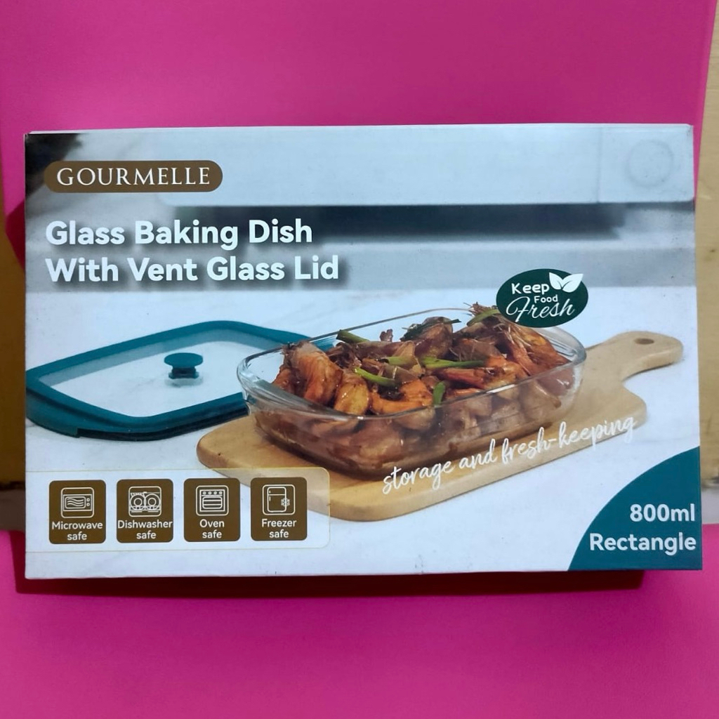 Gourmelle Glass Baking Dish 800ml Rectangle