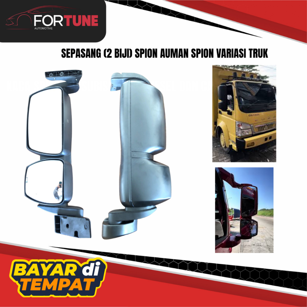 Sepasang (2 biji)  Spion Auman Spion Variasi Truk Hino 500 Canter ELF Dyna Dutro Hino Lohan FusoDan 
