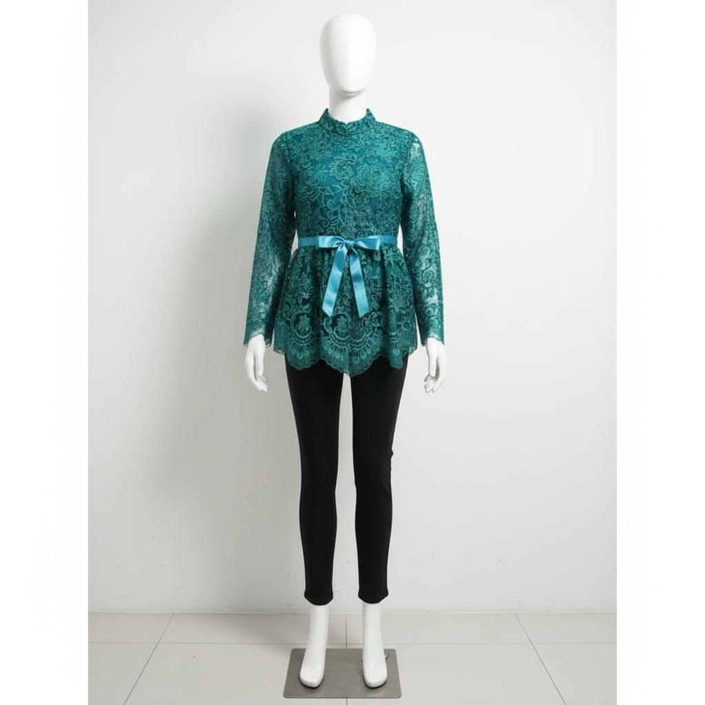 PRELOVED KEBAYA BRUKAT / BROKAT HIJAU TOSCA