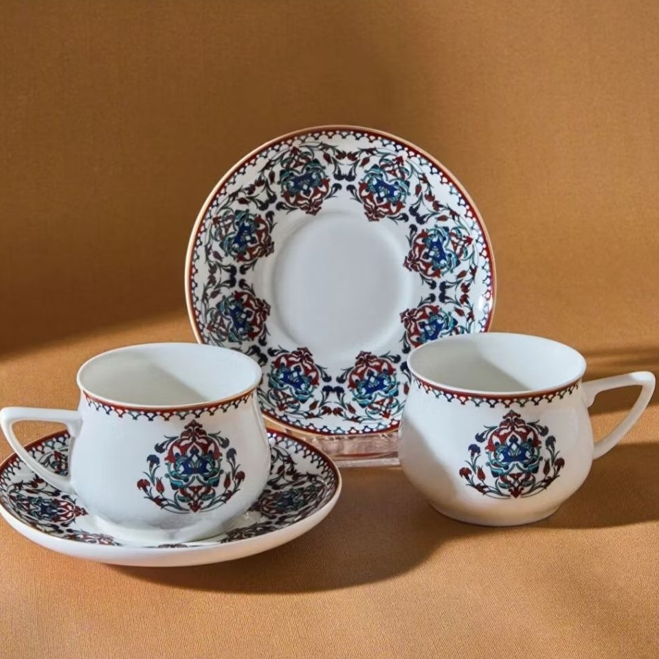 Karaca Nakkas Set Gelas Kopi Turki