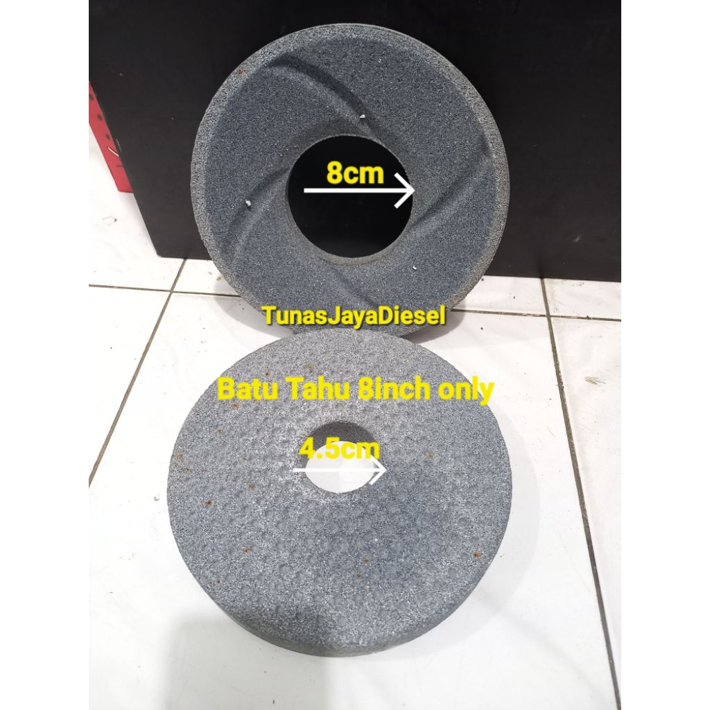 Batu Mesin Giling Tahu 8inch Tanpa Plat Grinder Stone 8"