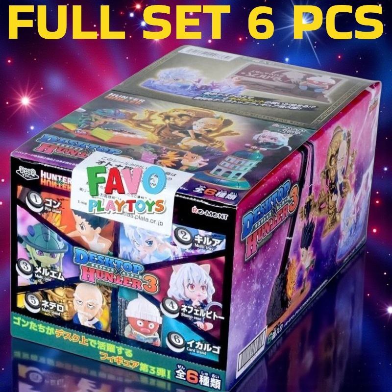 RE-MENT DesQ Hunter x Hunter Desktop Hunter 3 Series - FULL SET 6 PCS Blind Box Figure Rement