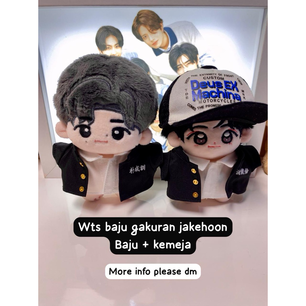 DOLL SUNGHOON ENHYPEN PUPPYHOON & DOLL JAKE ENHYPEN YUN XIAOYU . CLOTHES GAKURAN DOLL 10 CM ENHYPEN 