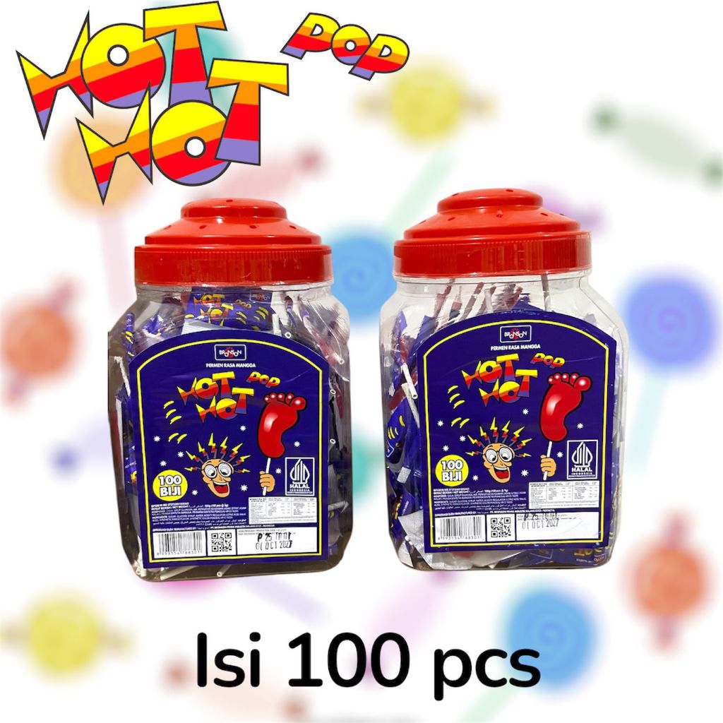 Azman_Azmin Permen Hothot Kaki / Permen Kaki Jadul 100Pc/Toples