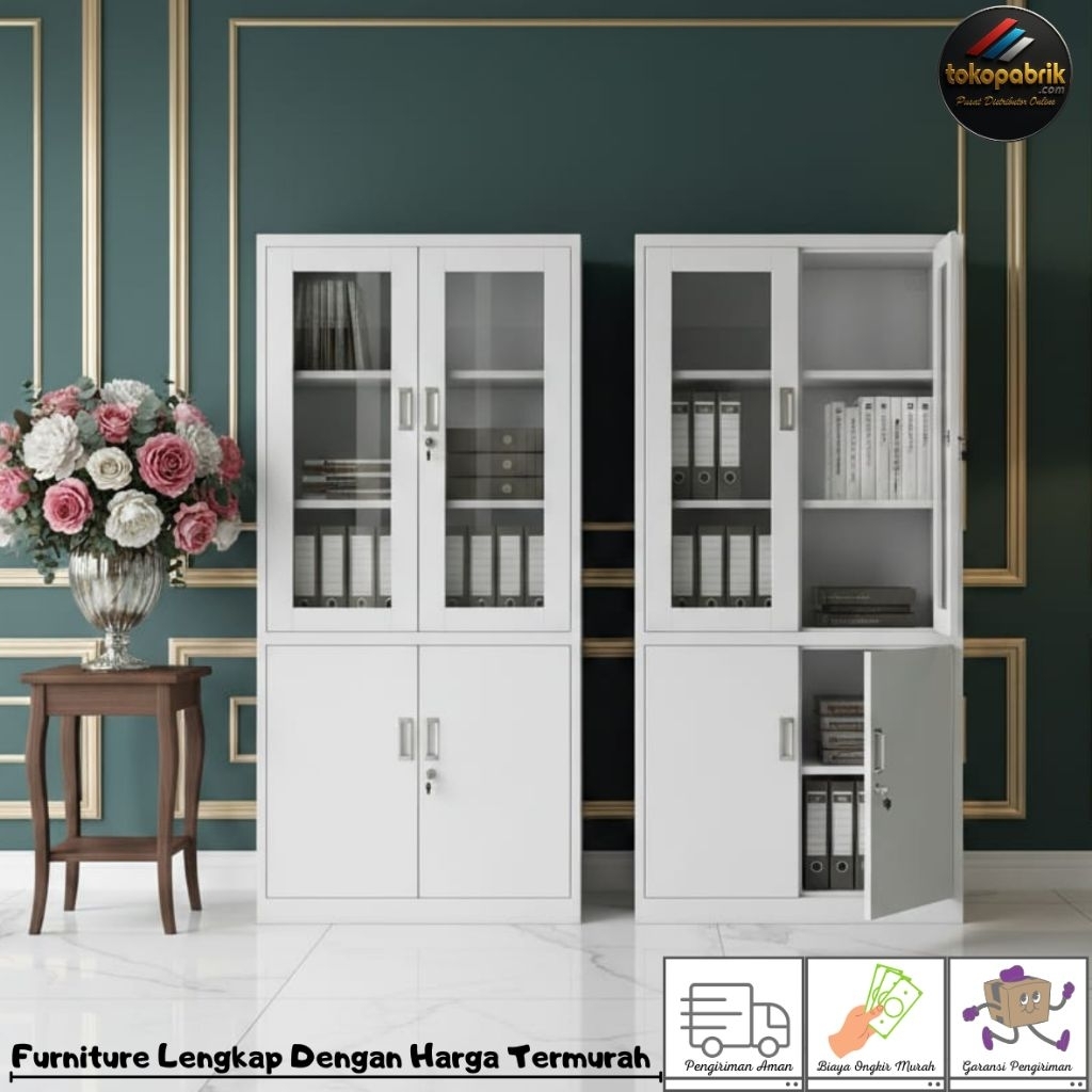 Lemari Besi Arsip Kantor / Lemari Besi / Lemari Arsip Besi Berkas Sekolah Murah Bandung Jakarta Bogo
