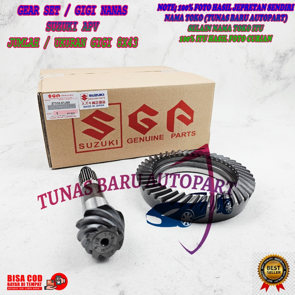GIGI GARDAN GIGI NANAS SUZUKI APV 8X43 PART MOBIL