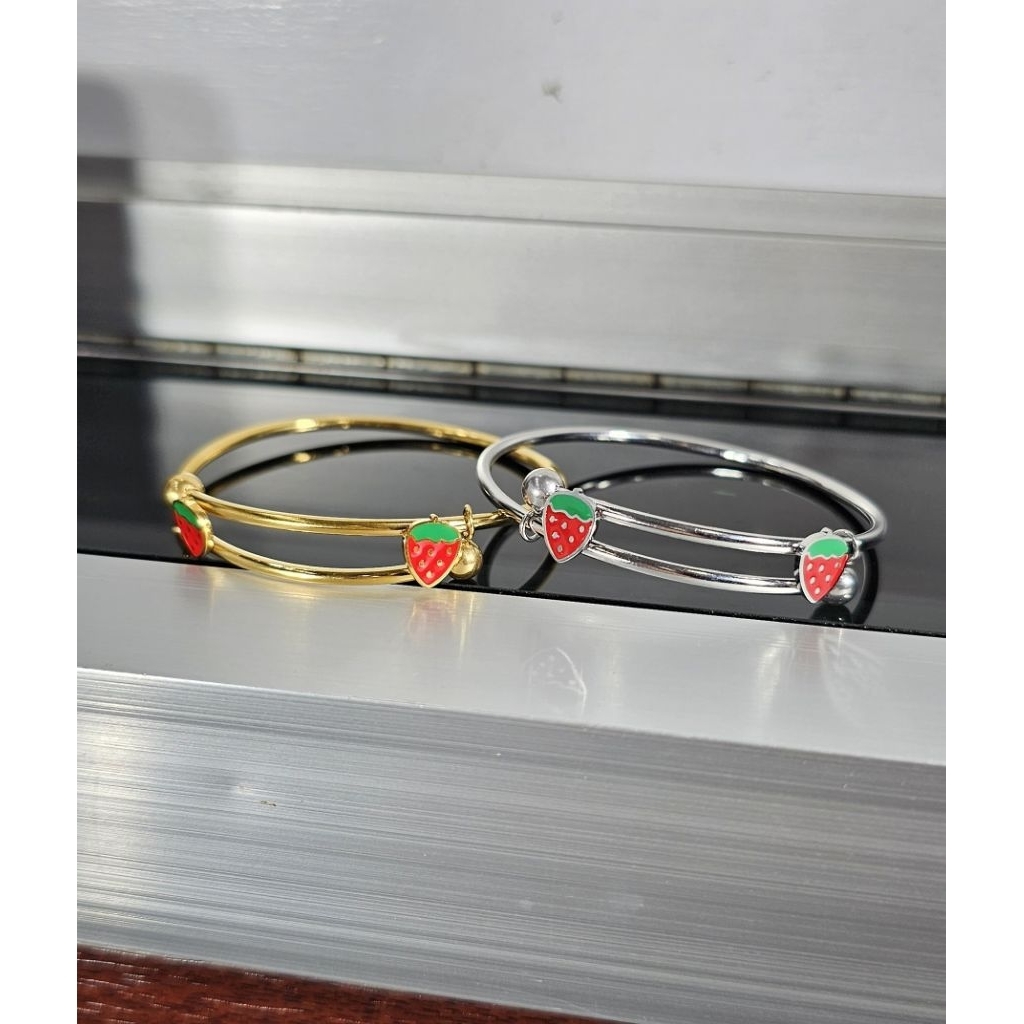 gelang titanium, gelang anak strawbery, gelang anak titanium