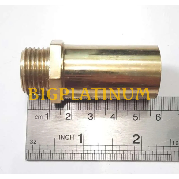 KUNINGAN Sok Sambungan Kran Keran KUNINGAN Asli Panjang Ukuran 1/2" Inch