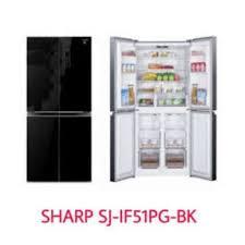 Kulkas Sharp J-Tech Inverter With Plasmacluster Ion - (SJIF-51PGBK)