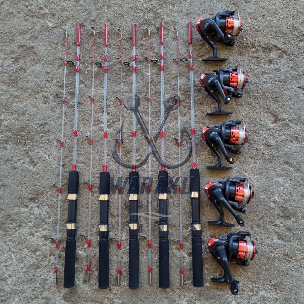 Joran Pancing Udang BENING 3 set/5 set Action Lentur