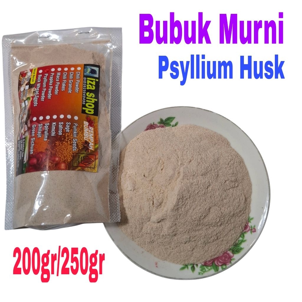Bubuk Murni Psyllium Husk / Psyllium Husk Powder 200/250gr