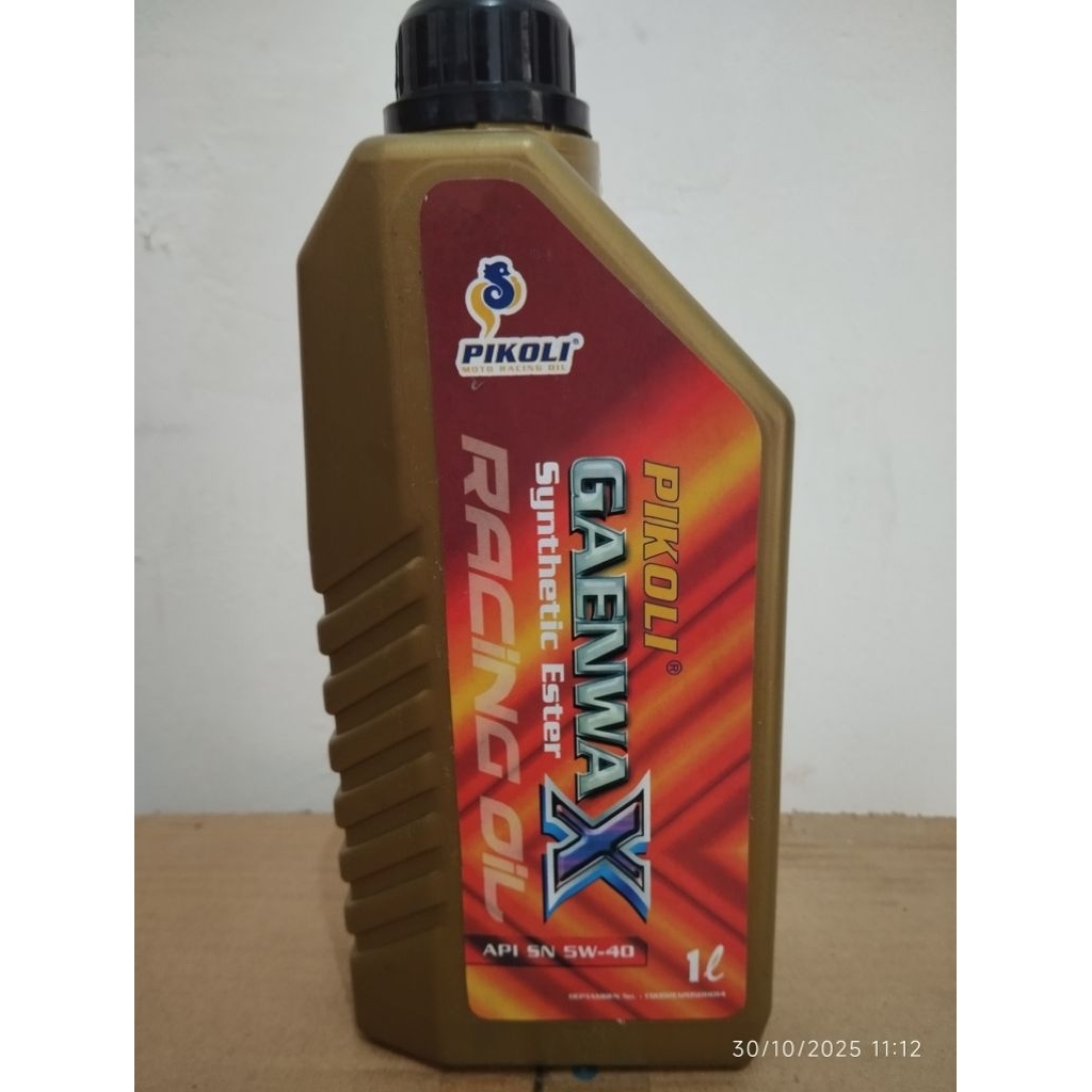 PIKOLI Oli Motor Gaenwa X SAE 5W40 Multi Ester (1Liter)