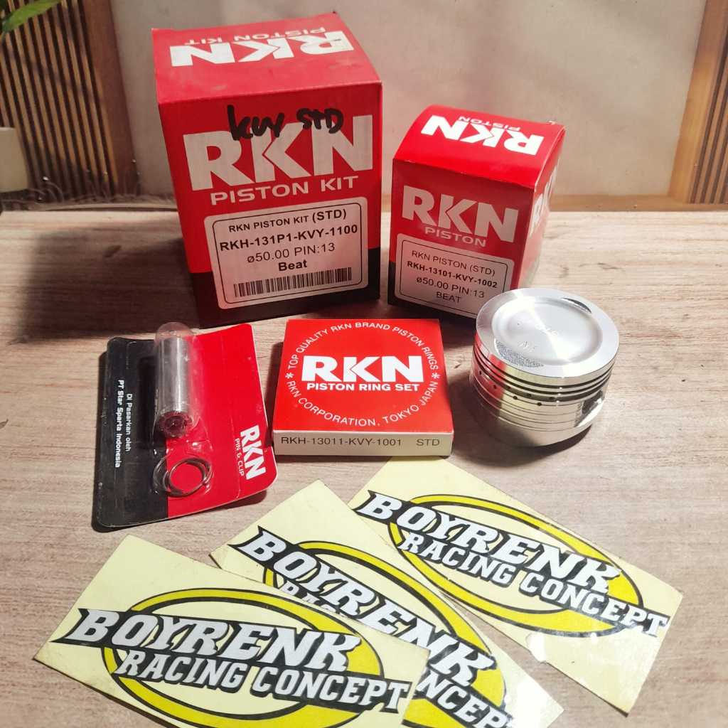 PISTON KIT RKN Beat Karbu STD 25 50 75 1.00 1.25 1.50 1.75 2.00- BOYRENK MADURA