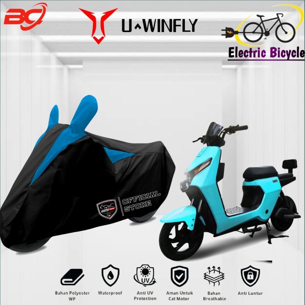 Winfly Off-cover Motor Electric,sarung pelindung MOTOR LISTRIK,SEPEDA LISTRIK U-WINFLY bahan waterpr