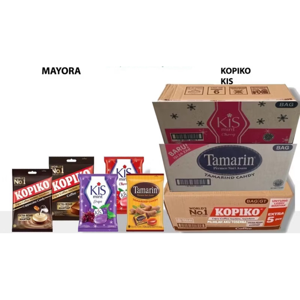 PERMEN KIS KARTON TERMURAH !!!!! (1 KARTON = 24 BAG)