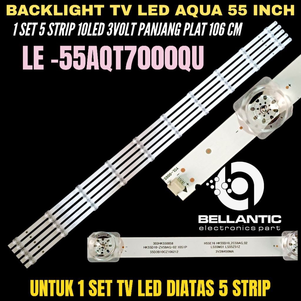 BACKLIGHT TV LED AQUA 55 INCH LE 55AQT7000QU