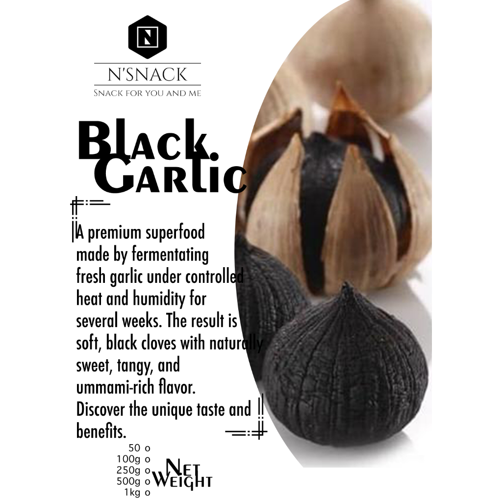 BAWANG HITAM LANANG 250gr(1/4kg)  - BLACK GARLIC -BAWANG TUNGGAL HITAM - BAWANG HITAM TUNGGAL