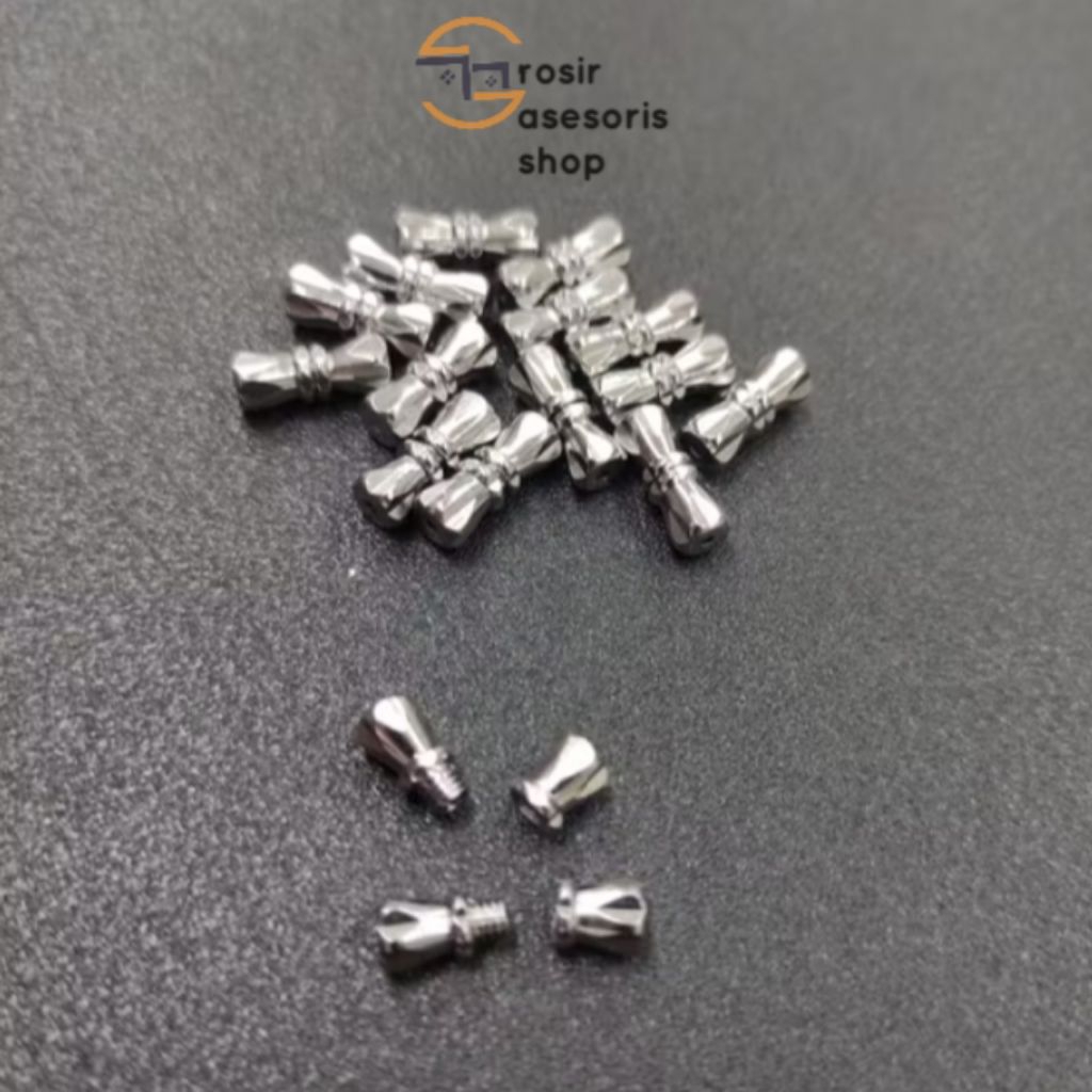 pengait gelang / pengait kalung / kait ulir stainless model putar / ulir perlusin