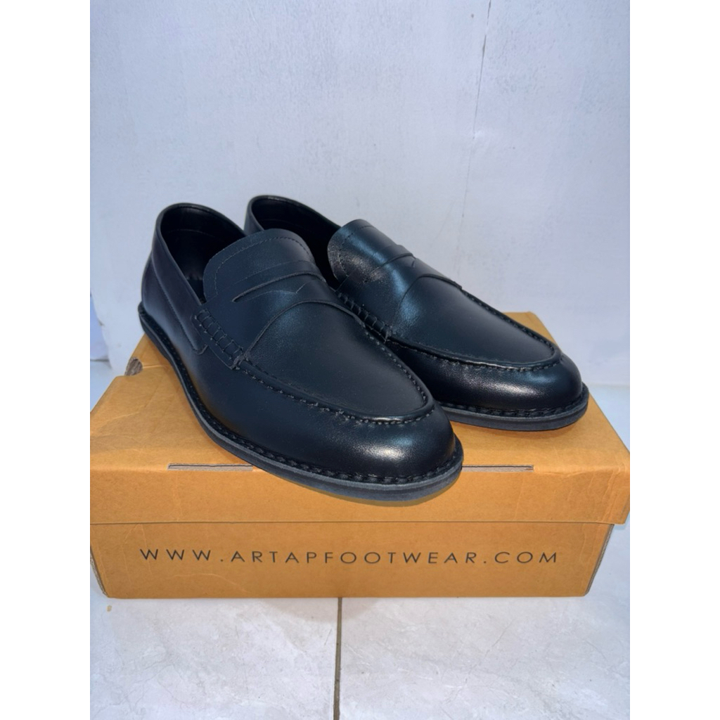 Sepatu Loafers Kulit Asli Merk Artap Original Size 45 BIG SIZE