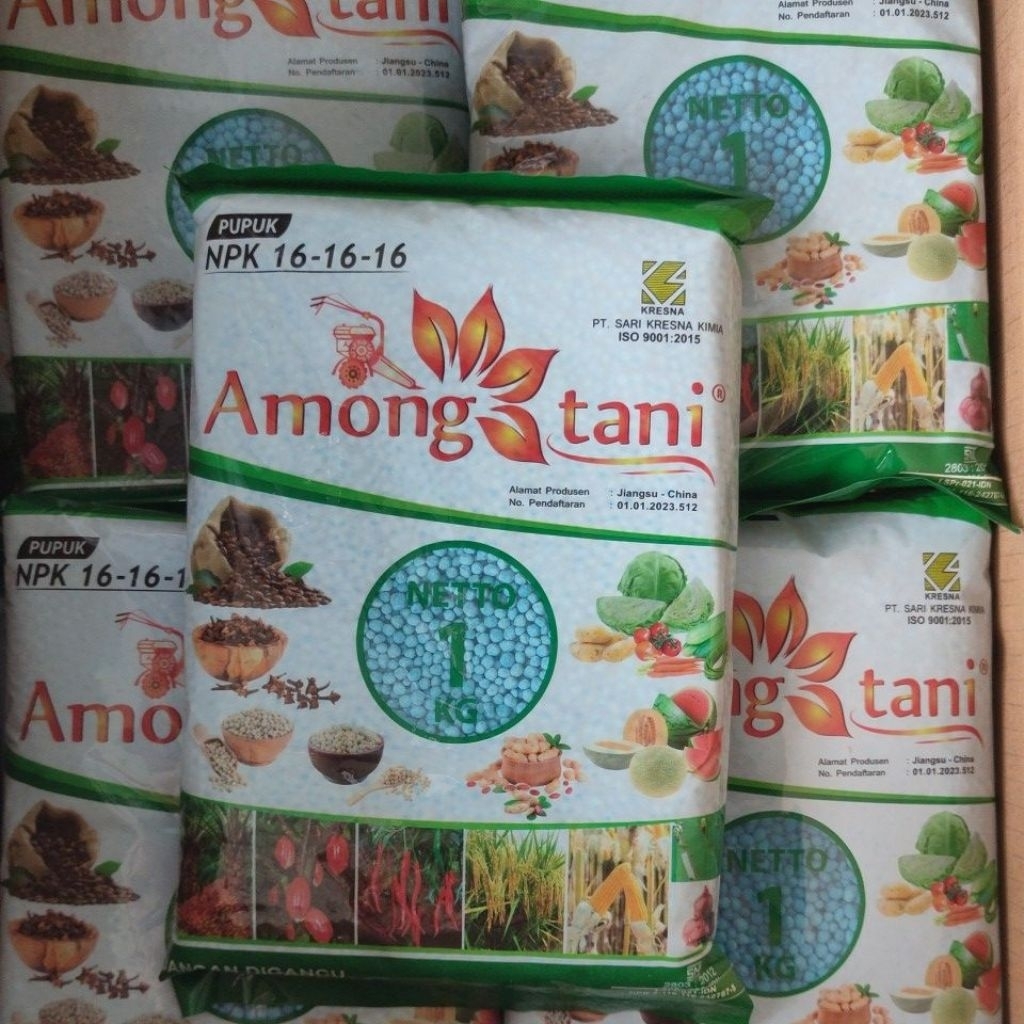 PUPUK NPK 16-16-16 Among Tani 1 kg