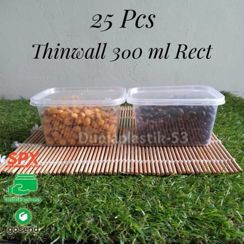 (Luar Kota) PER 1 DUS DM Thinwall Persegi Panjang / Thinwall Rectangel / TW Rect Kecil 150,200,250,3