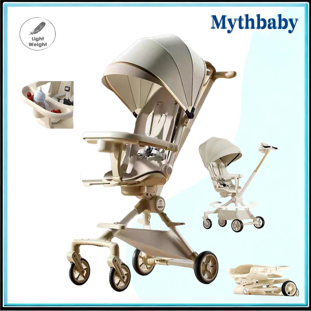 Kereta bayi kursi perjalanan lipatKereta bayi kecil dua arah / bayi multifungsi Kereta bayi kursi pe