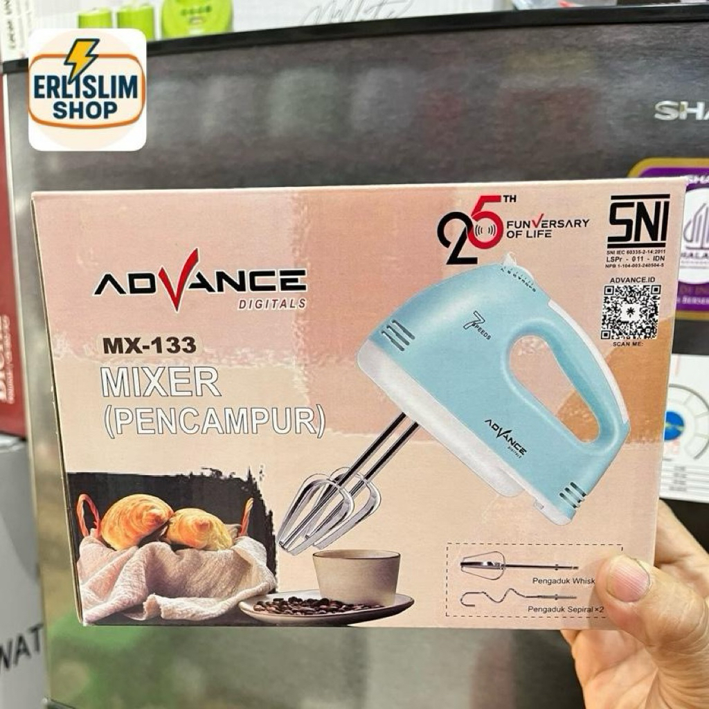 MIXER ADVANCE MX-133 - MIXER HAND ADVANCE - MIXER KUE ADVANCE - MIKSER KUE ADVANCE - MIXER MURAH PAL