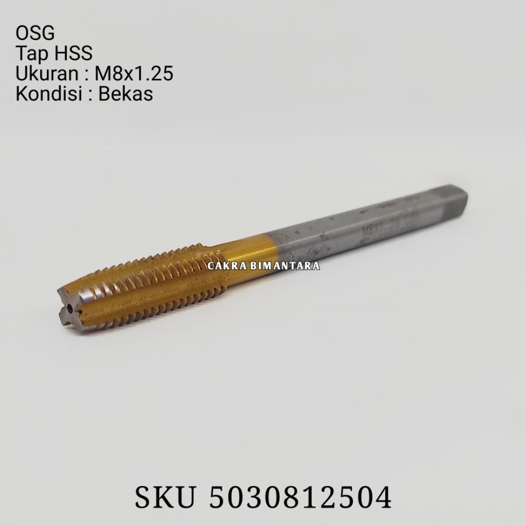 OSG Hand Tap M8x1.25 Manual Taping M8 x 1.25 HT M 8 OSG