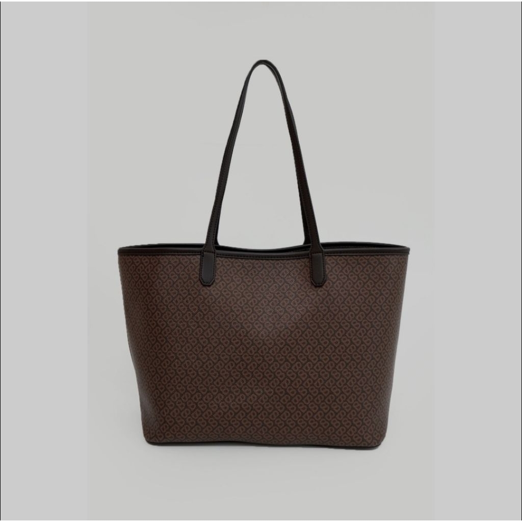 Buttonscarves izzy canvas totebag brown