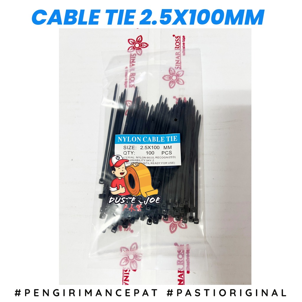 Kabel Tie 2.5x100mm Nylon Cable Tie PER 1 PACK