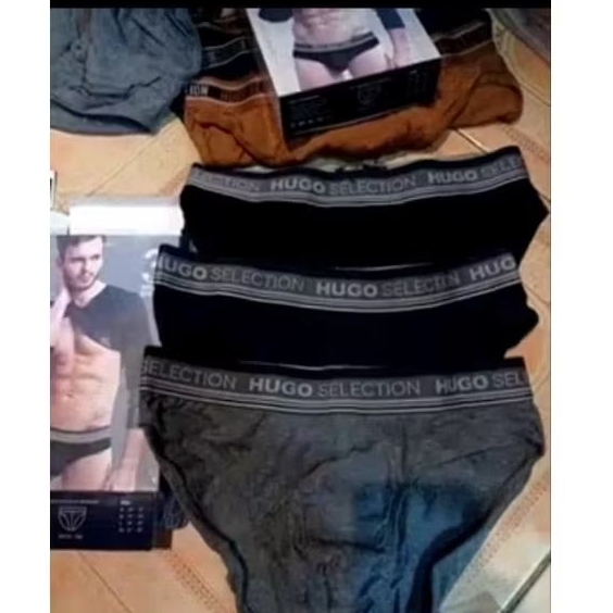 3 pcs cd celana dalam hugo pria