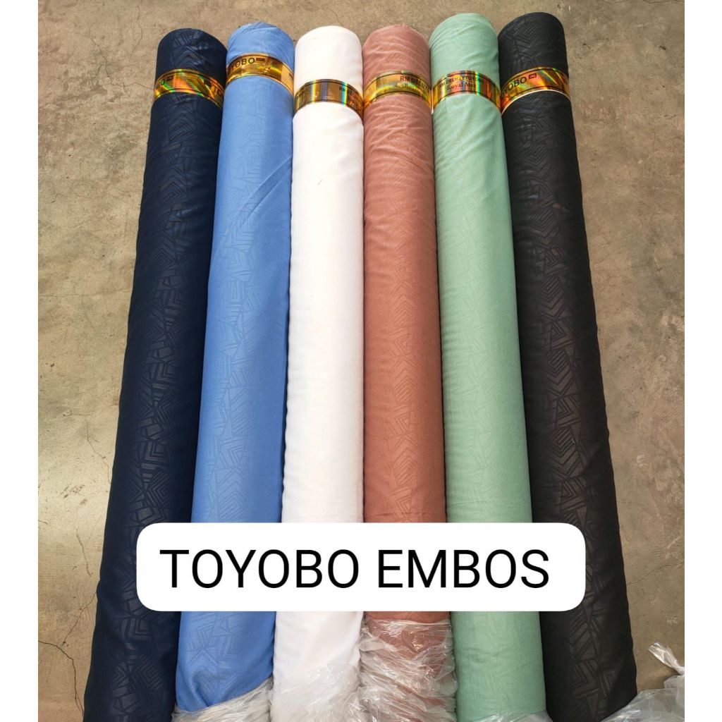 Bahan Kain Toyobo Embos Premium Per Roll