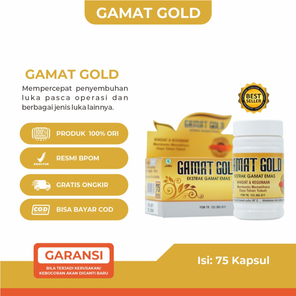 Kapsul Gamat Gold Kapsul Ekstrak Gamat Gold Kapsul Gamat Gold - 75 Kapsul