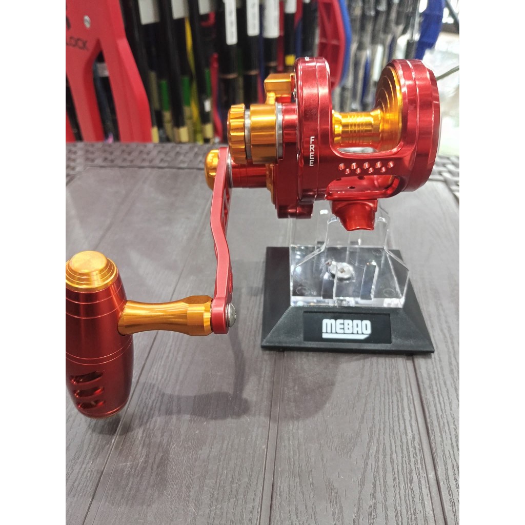 Reel OverHead OH Water Killer PRO JIGGER PJ30NL Warna Red, Gear ratio 6.3:1, Bearing 9+2