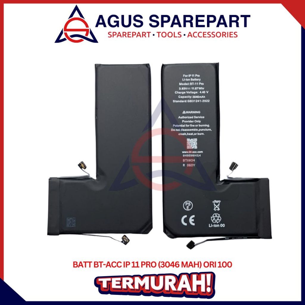 BATERAI IPHONE 11 PRO ORI / BATRE / BATTERE / BATTERY